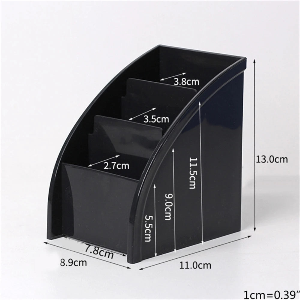 Plastic TV Remote Control Storage Holder Mobile Phone Holder Stand Washable Home Office Storage Boxes Desktop Storage Case