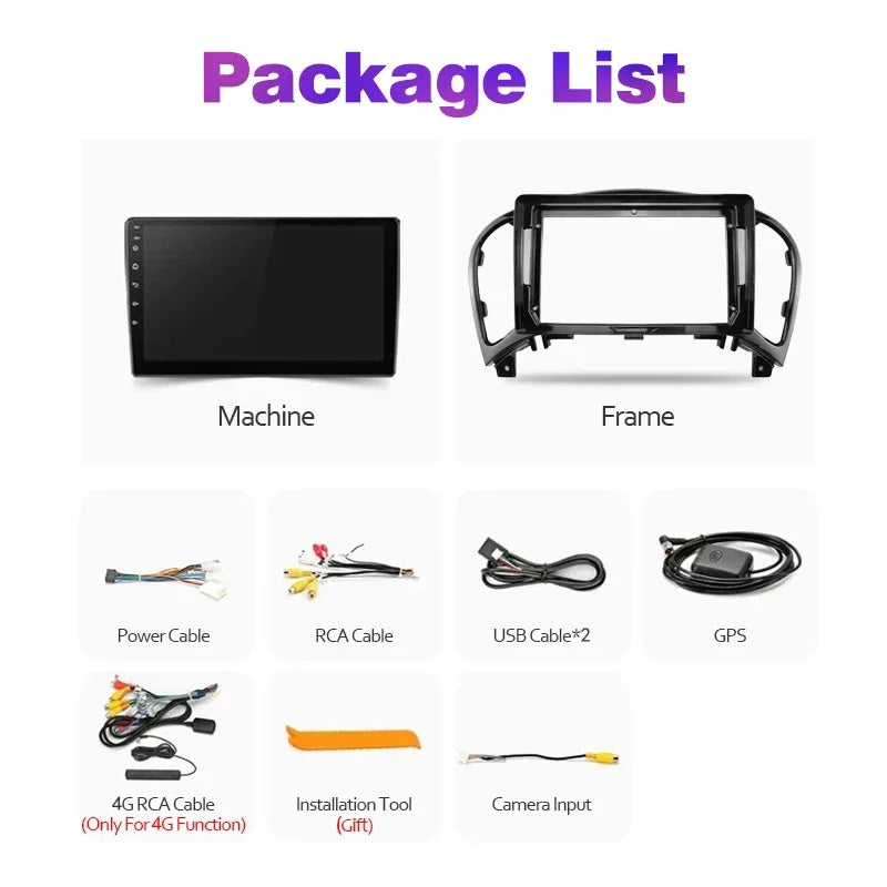 Android 13 Car Radio For Nissan Juke Infiniti ESQ 2004 - 2016 Auto Carplay GPS DSP IPS QLED Car Multimedia Video Player 4G WiFi