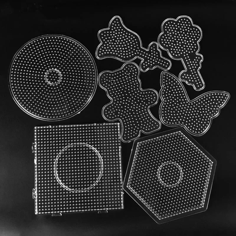 5mm Hama Beads Toy DIY Beads Tool Educational Tangram Jigsaw Puzzle Pegboard Template Kids Игрушки Для Детей