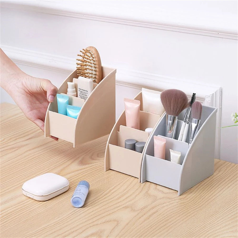 Plastic TV Remote Control Storage Holder Mobile Phone Holder Stand Washable Home Office Storage Boxes Desktop Storage Case
