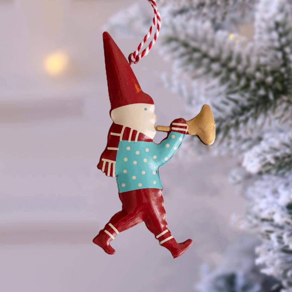 Christmas Pendant Exquisite Santa Claus Soldier Angel Shape Xmas Tree Hanging Ornaments for Festive Decoration