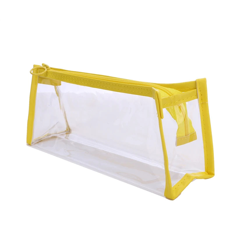 Kawaii Pencil Cases PVC Waterproof Pencil Bags Transparent Pen Pouch Trousse Scolaire School Supplies Cute Korean Stationery