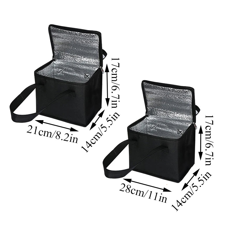 Portable Lunch Cooler Bag Folding Insulation Picnic Ice Pack Food Thermal Bag Drink Carrier Insulated Bags Food Delivery Bag