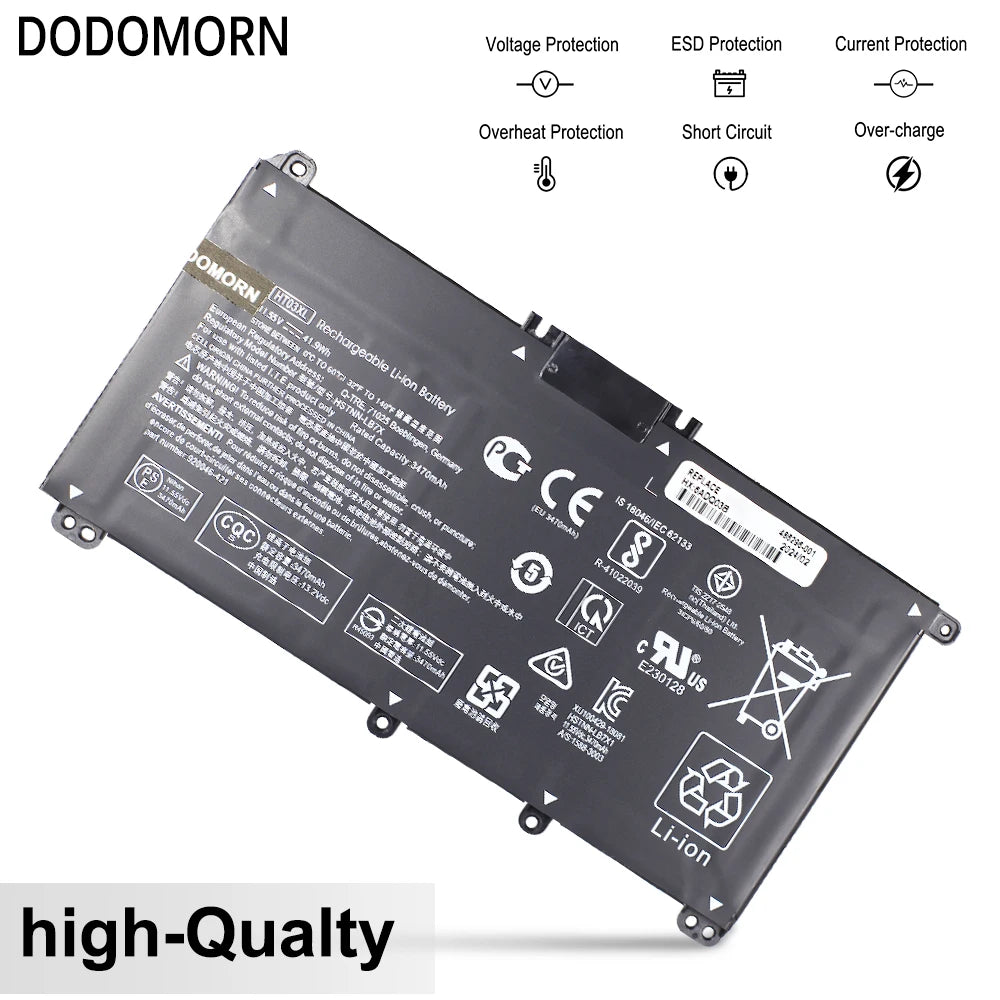 HT03XL Laptop Battery For Pavilion HP 14-CE0025TU 14-CE0034TX 15-CS0037T 250 255 G7 TPN-Q207/TPN-Q208/TPN-Q209/TPN-C135/TPN-C136