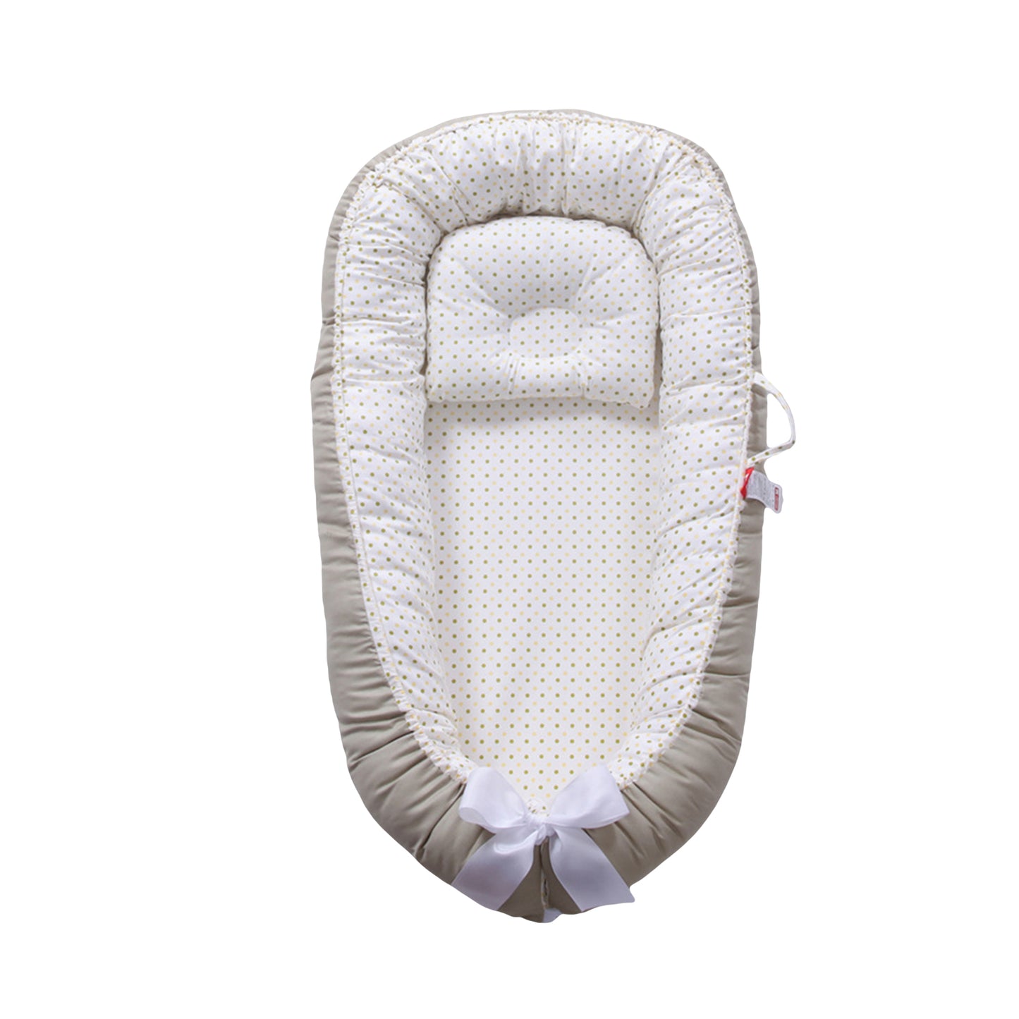 Baby Bed Foldable Washable Floral Print Baby Cot Infant Bassinet with Pillow Bedding Sets for Boys Girls 9 Colors