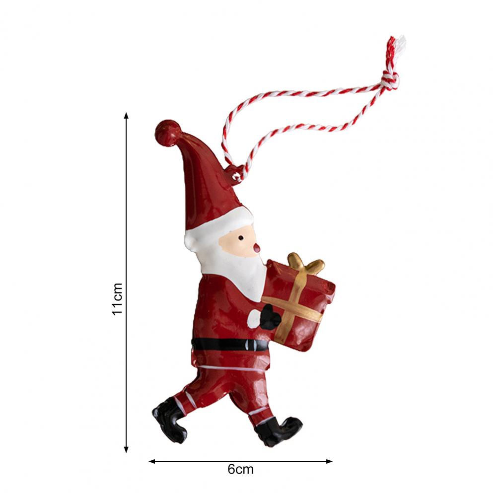 Christmas Pendant Exquisite Santa Claus Soldier Angel Shape Xmas Tree Hanging Ornaments for Festive Decoration