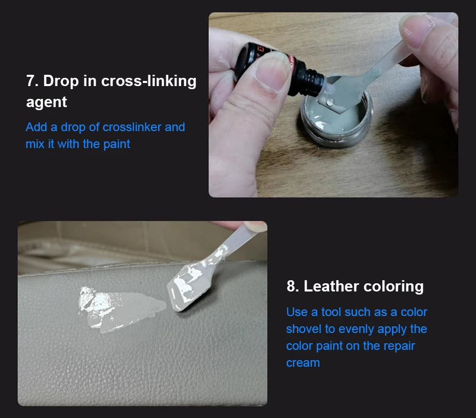 Car Liquid Leather Repair Kit Leather Skin Refurbish Tools For Car Seat Coats Sofa Holes Scratches Cracks Restoration