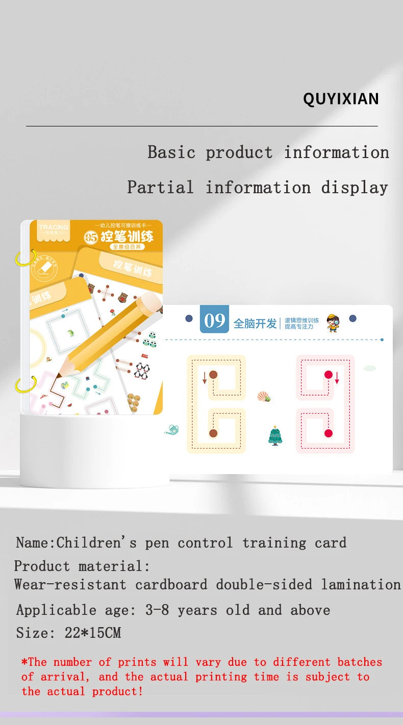 Practice Copybook Control Training Book Magical Tracing Workbook Reusable Magic Children Montessori Drawing Education Stationery