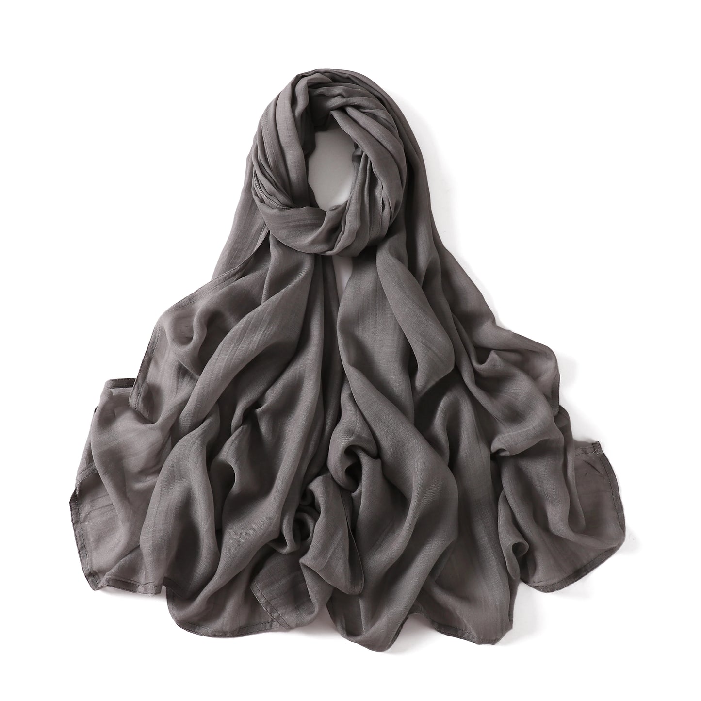 Cotton Rayon Hijabs Scarf Solid Headscarf Wraps Big Size Plain Long Shawls Muslim Women Hijab Islamic Turban Headbands Foulard