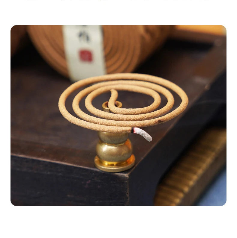 PINNY 2 Hours Natural Coil Incense Floral Scent Spiral Incense Rose Osmanthus Sandalwood Scent Purifying Air Worship Buddha