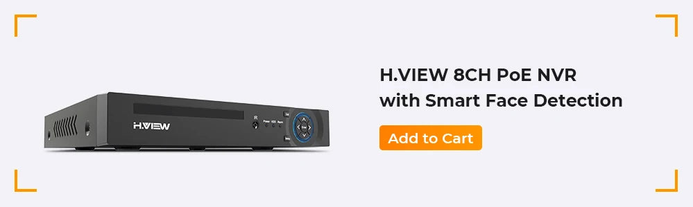 H.View 8Mp Poe Ip Camera Ai Face Detection 4K Cctv Security Camera Outdoor Dome Audio Video Surveillance Recorder xmeye app nvr