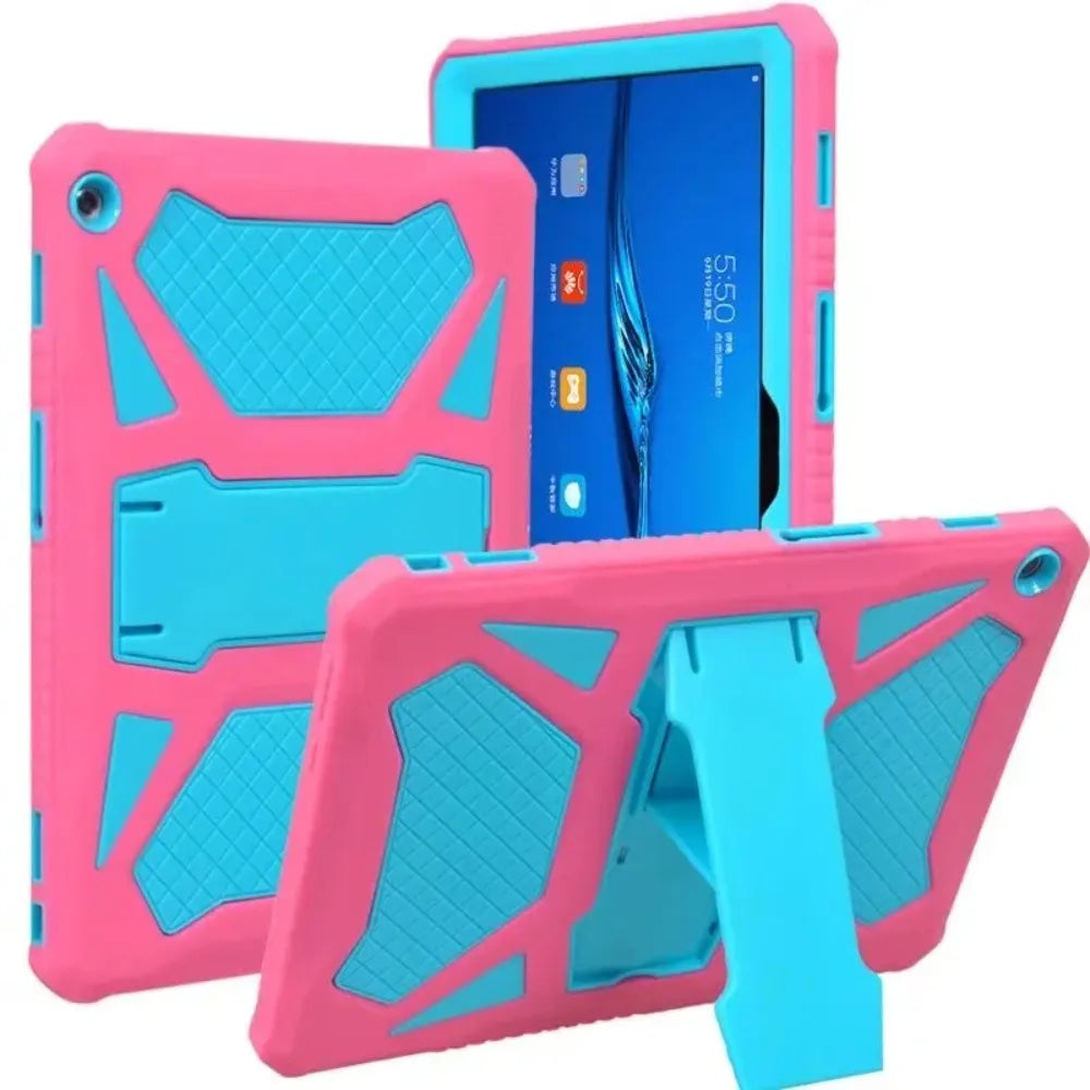 For Huawei MediaPad M3 Lite 10 Case Rugged SIlicone Shokproof Cover Stand Tablet Shell For Huawei M3 Lite 10 BAH-W09/AL00 10.1"