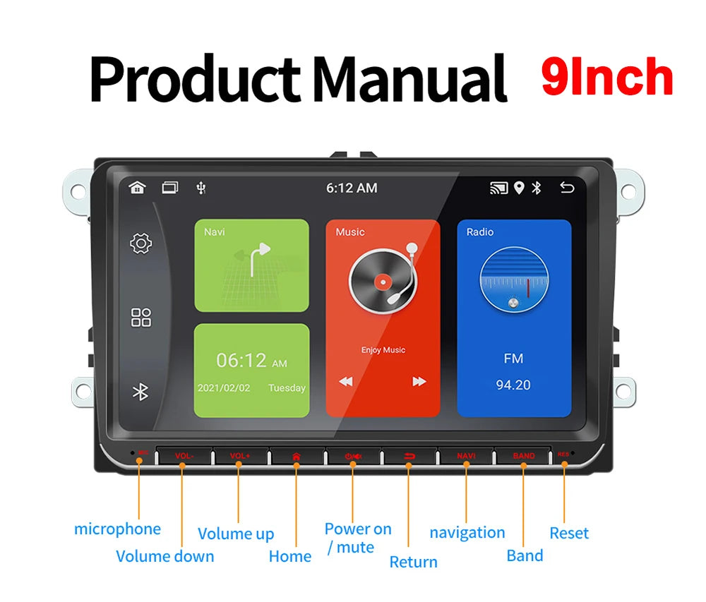 Android 13 Car Radio Carpaly For VW Volkswagen Golf 5 6 Touran Passat B6 Jetta MK5 Autoradio Multimedia Player Smart car systems