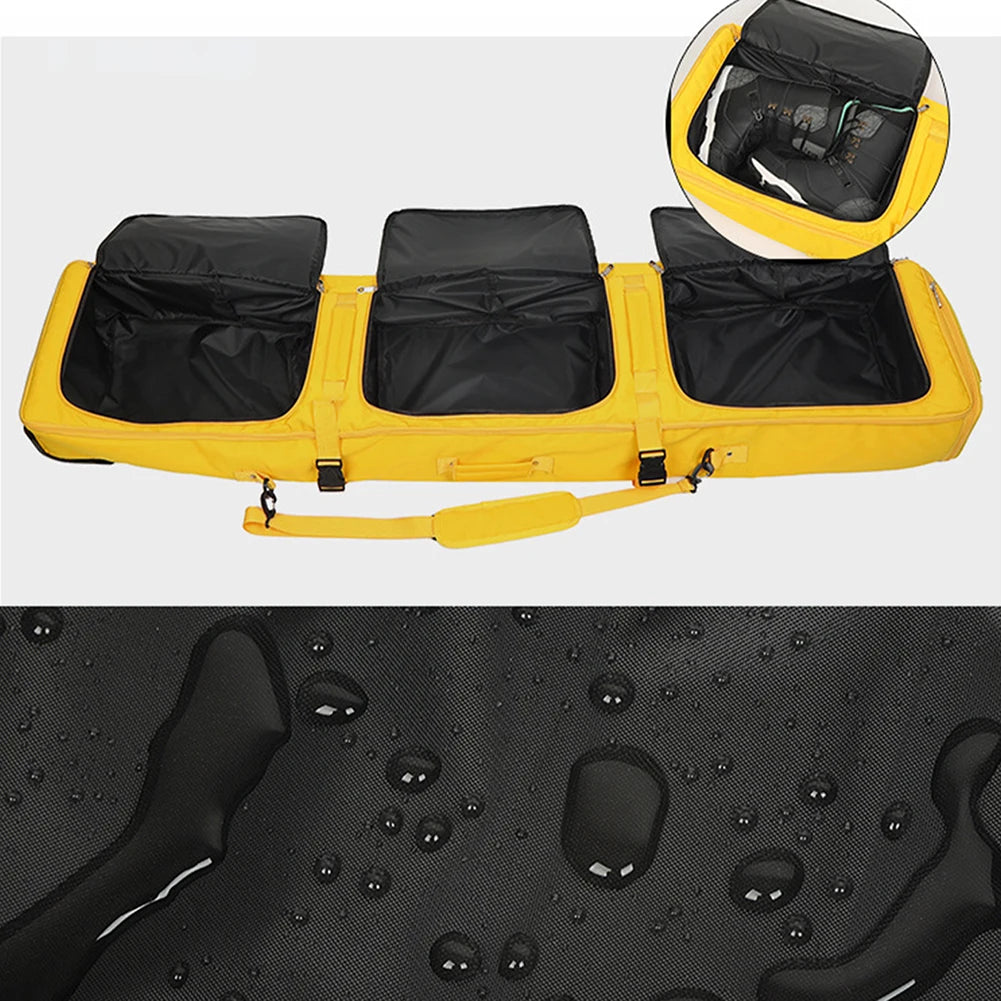 Ski Single Bag With Wheels Large Backpack Waterproof Snowboard Bag Roller With Wheels For Smooth Carrying Storage Transportation