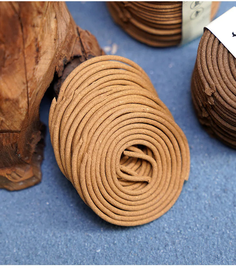 PINNY 2 Hours Natural Coil Incense Floral Scent Spiral Incense Rose Osmanthus Sandalwood Scent Purifying Air Worship Buddha