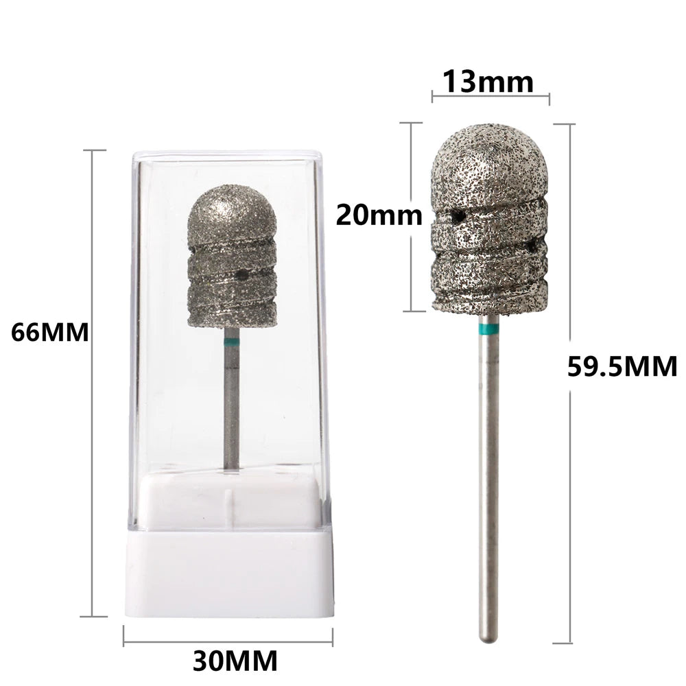80/120# Nail Drill Bit Diamond pedicure polish Cap Foot Callus Cuticle Cutter Burr Manicure Accessories Milling Electric File