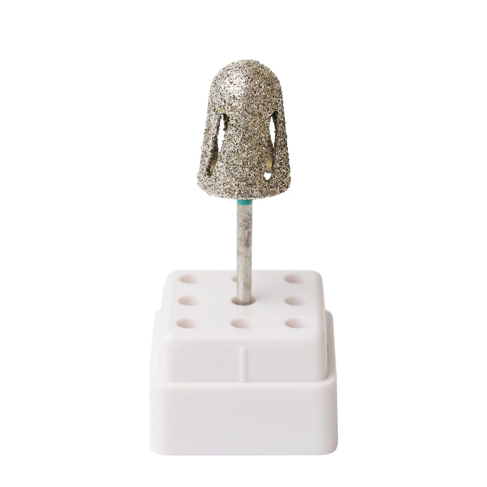 80/120# Nail Drill Bit Diamond pedicure polish Cap Foot Callus Cuticle Cutter Burr Manicure Accessories Milling Electric File