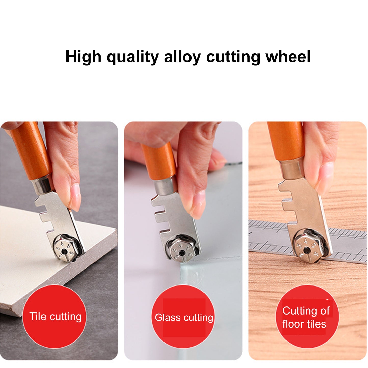 1PC Professional Glass Tile Cutter for Hand Tool 130mm Diamond Tipped Glass Knife Tools Portable