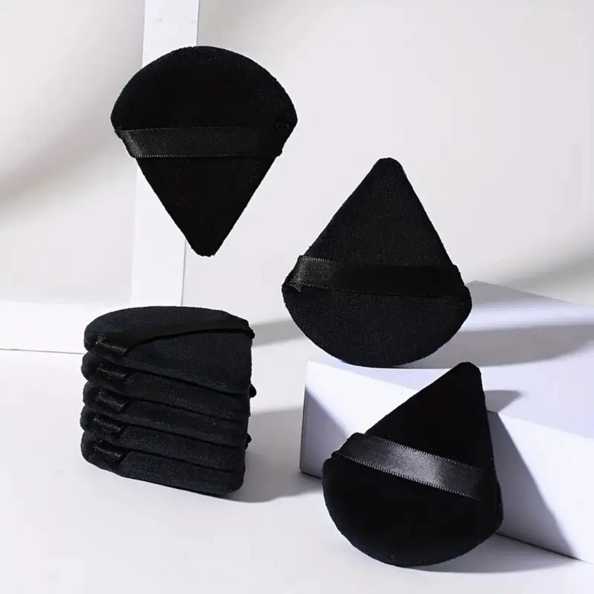 10/20PCS Triangle Makeup Sponge -Luxurious Velour,Ultra-Soft & Washable -Wet or Dry, Perfect for Loose Powder, Foundation & Body