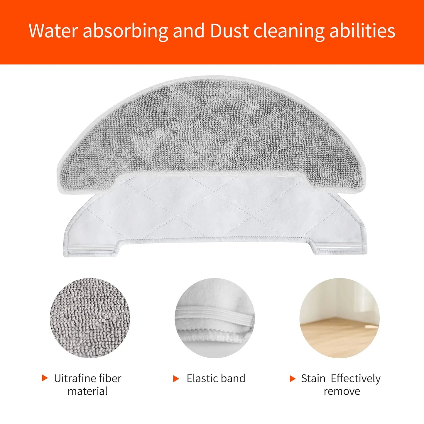 For Ultenic D5 Series D5S / D5S Pro / D5S Pro+ Robot Vacuum Cleaner Spare Parts Main Side Brush Hepa Filter Mop Rag Accessories
