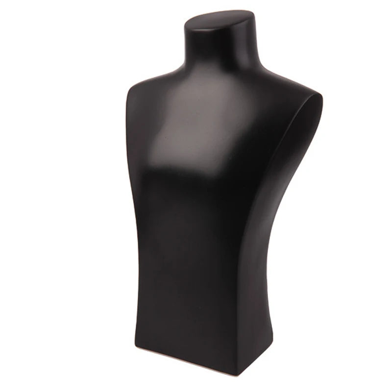 High Quality Resin 29cm Black/White Model Portrait Necklaces Jewelry Display Stand Pendants Holder Jewelry Stand Storage Props