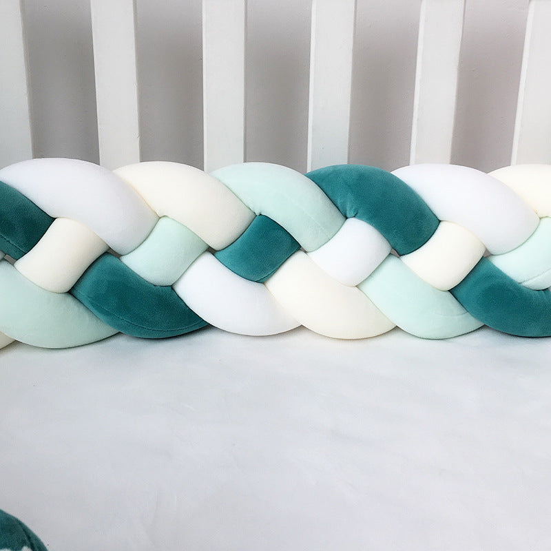 1M/2.2M/3M Baby Braid Bumper for Newborn Crib Kids Cot Protector Baby Crib Bumper Bedding Sets Bumpers In The Crib Cot Bebe