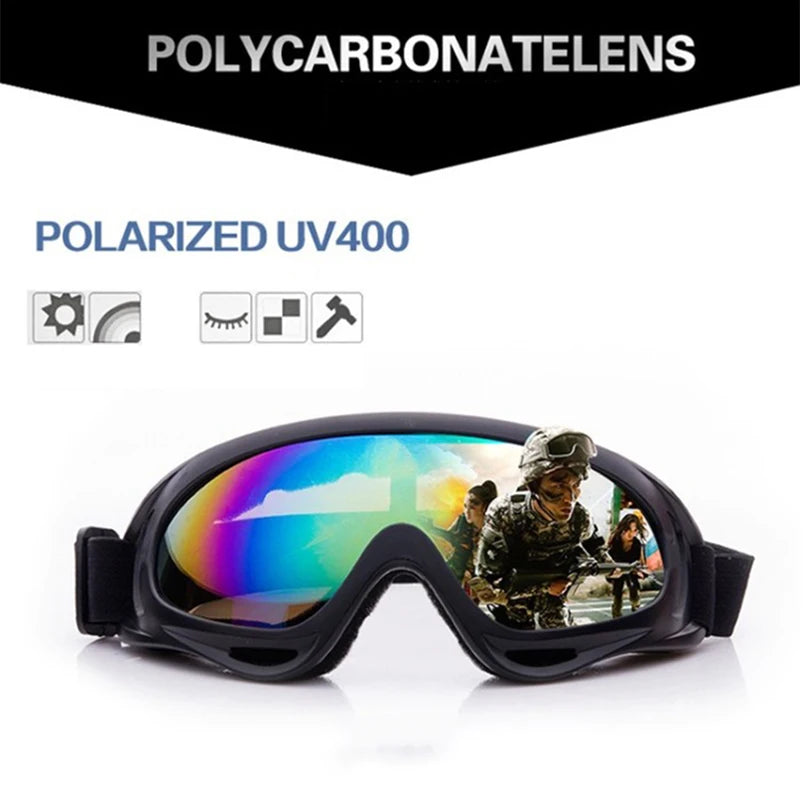 Wind Resistant Ski Goggles Goggles Outdoor Sports Color Glasses Ski Goggles Dust Resistant Motorcycle Cycling Sunglasses