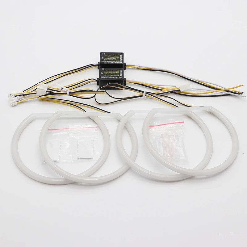High Quality SMD Cotton Light Switchback LED Angel Eye Ring Kit For BMW E30 E32 E34 Car Accessories