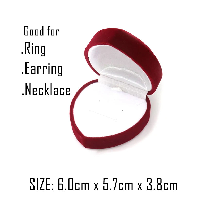 16 Style Lovely Cute Packaging Gift Jewelry Box Trinket Velvet Ring Earring Necklace Wedding Storage Display Holder Wholesale