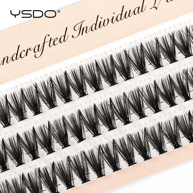 YSDO 60 Bundles Eyelash Extension Natural Faux Mink Eyelashes Individual 10/20/30D Cluster Lashes Makeup Cilia False Eye Lashes