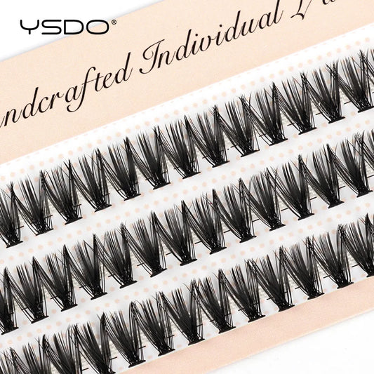 YSDO 60 Bundles Eyelash Extension Natural Faux Mink Eyelashes Individual 10/20/30D Cluster Lashes Makeup Cilia False Eye Lashes