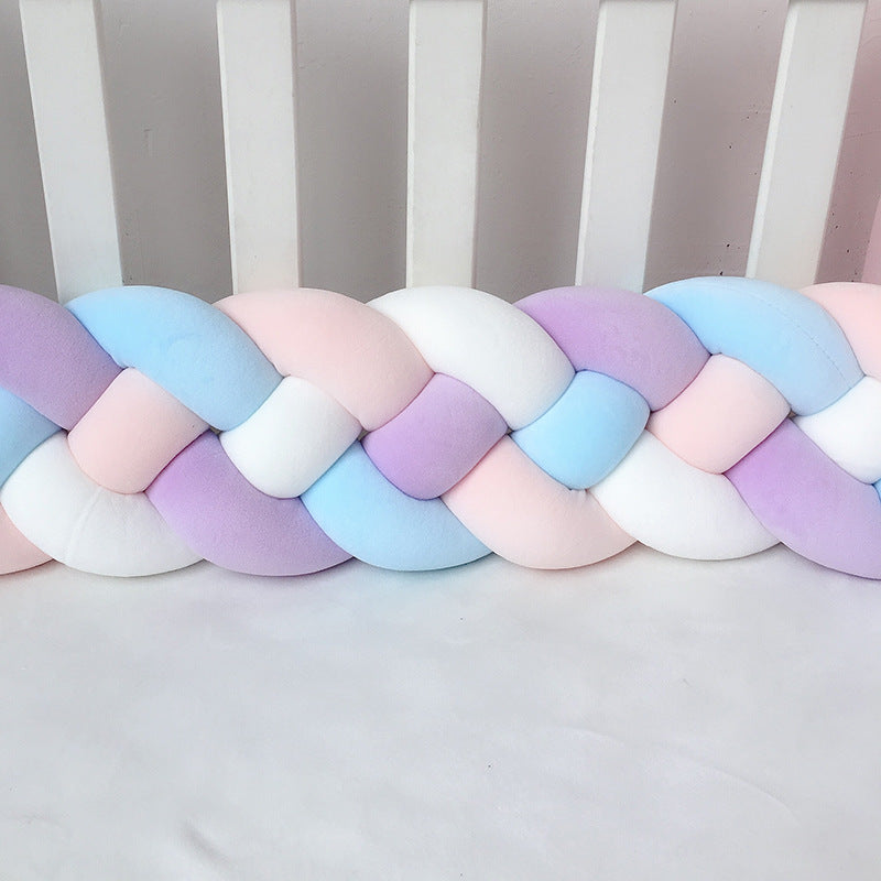 1M/2.2M/3M Baby Braid Bumper for Newborn Crib Kids Cot Protector Baby Crib Bumper Bedding Sets Bumpers In The Crib Cot Bebe