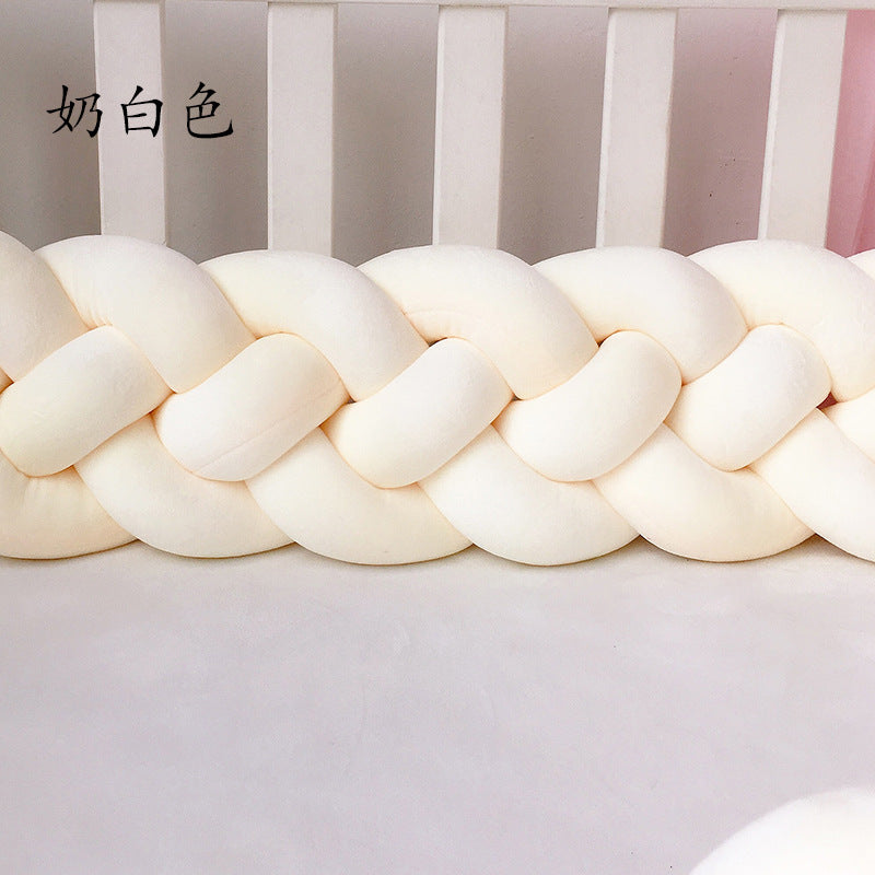 1M/2.2M/3M Baby Braid Bumper for Newborn Crib Kids Cot Protector Baby Crib Bumper Bedding Sets Bumpers In The Crib Cot Bebe