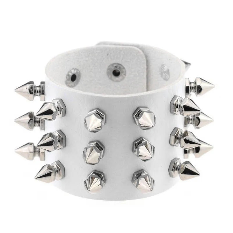 2022 Punk Rivet Nightclub Trend Bracelet Skull Bracelets Bangle Stainless steel Gothic Multi-level Fashion Jewelry wholesale