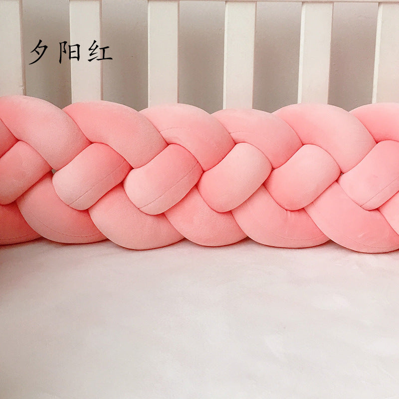 1M/2.2M/3M Baby Braid Bumper for Newborn Crib Kids Cot Protector Baby Crib Bumper Bedding Sets Bumpers In The Crib Cot Bebe