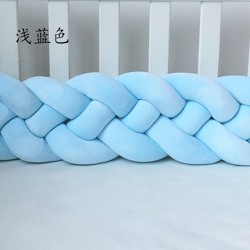 1M/2.2M/3M Baby Braid Bumper for Newborn Crib Kids Cot Protector Baby Crib Bumper Bedding Sets Bumpers In The Crib Cot Bebe