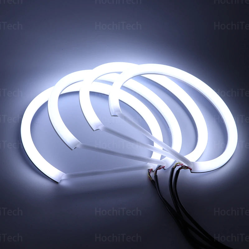 High Quality SMD Cotton Light Switchback LED Angel Eye Ring Kit For BMW E30 E32 E34 Car Accessories