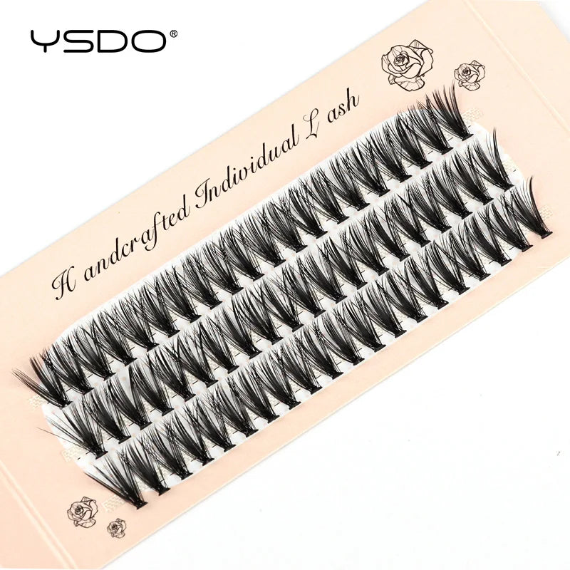 YSDO 60 Bundles Eyelash Extension Natural Faux Mink Eyelashes Individual 10/20/30D Cluster Lashes Makeup Cilia False Eye Lashes