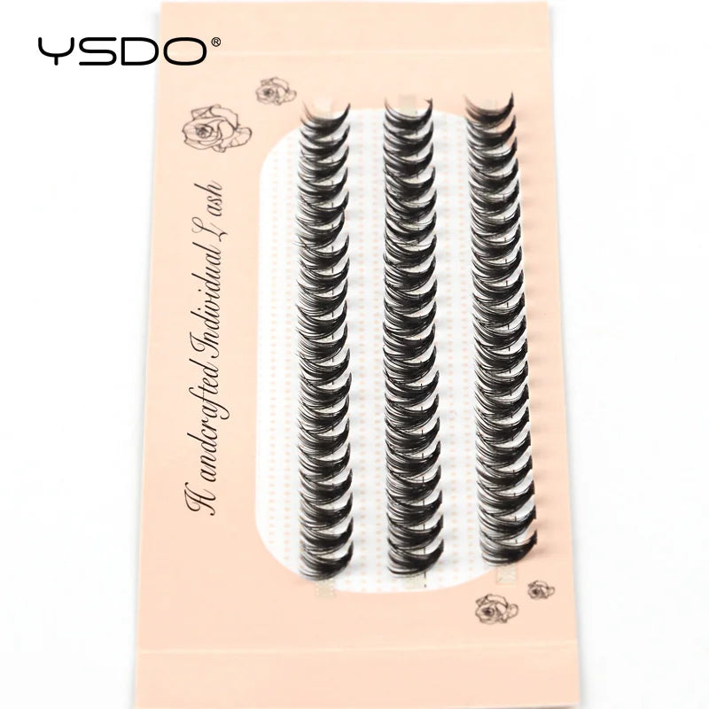 YSDO 60 Bundles Eyelash Extension Natural Faux Mink Eyelashes Individual 10/20/30D Cluster Lashes Makeup Cilia False Eye Lashes