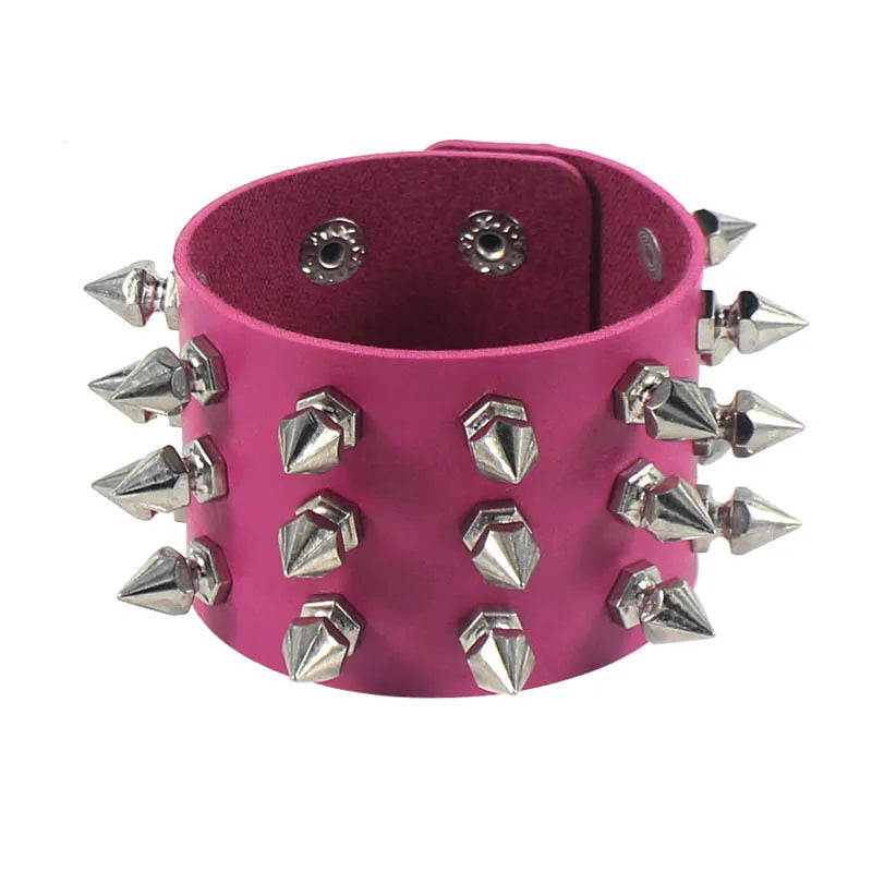 2022 Punk Rivet Nightclub Trend Bracelet Skull Bracelets Bangle Stainless steel Gothic Multi-level Fashion Jewelry wholesale