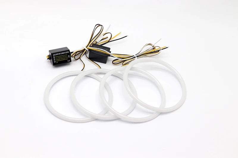 High Quality SMD Cotton Light Switchback LED Angel Eye Ring Kit For BMW E30 E32 E34 Car Accessories