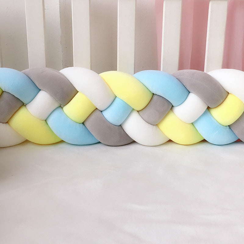 1M/2.2M/3M Baby Braid Bumper for Newborn Crib Kids Cot Protector Baby Crib Bumper Bedding Sets Bumpers In The Crib Cot Bebe