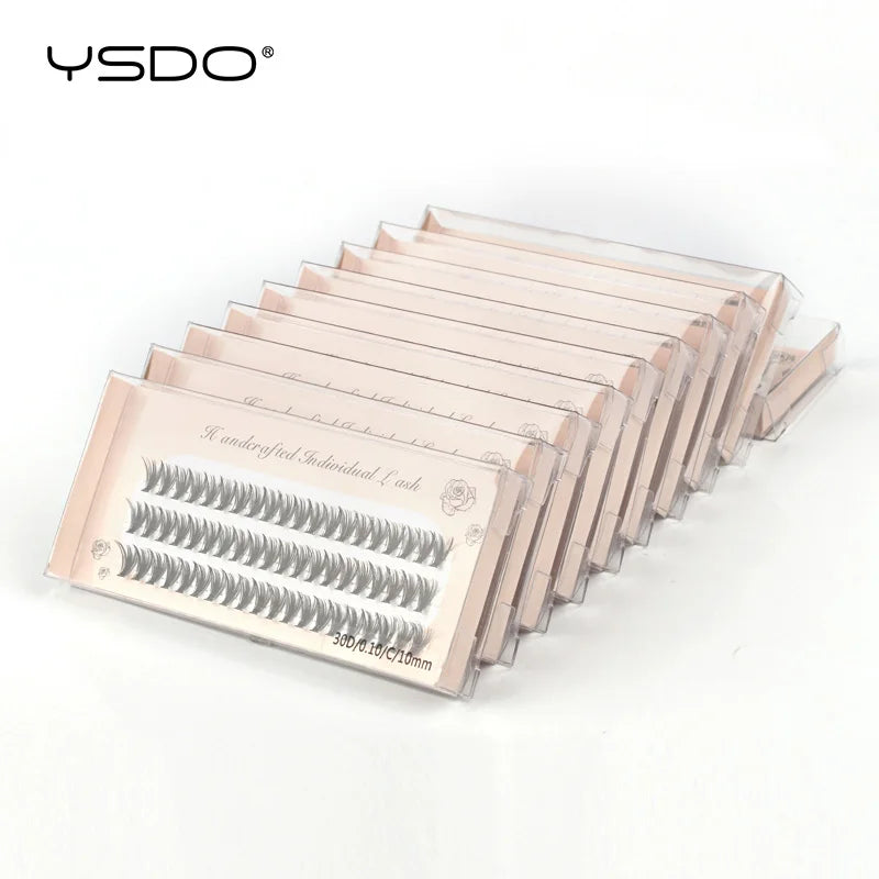 YSDO 60 Bundles Eyelash Extension Natural Faux Mink Eyelashes Individual 10/20/30D Cluster Lashes Makeup Cilia False Eye Lashes