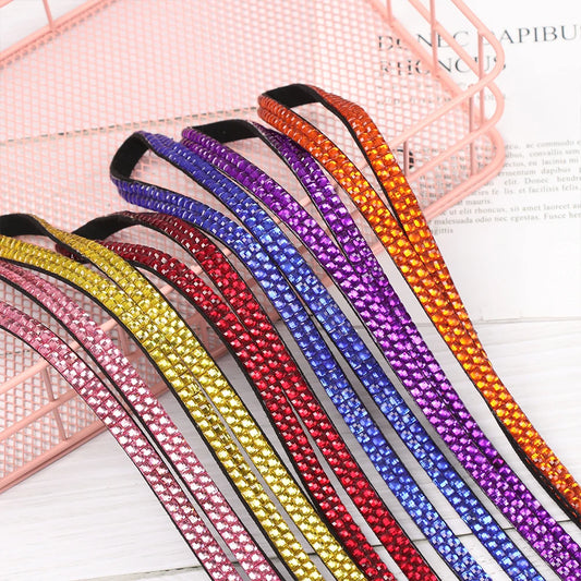 12Colors Mobile Phone Hanging Rope Rhinestone Bling Crystal Lanyard Badge ID Card Holder Neck Strap Sparkly Clip Office Supplies