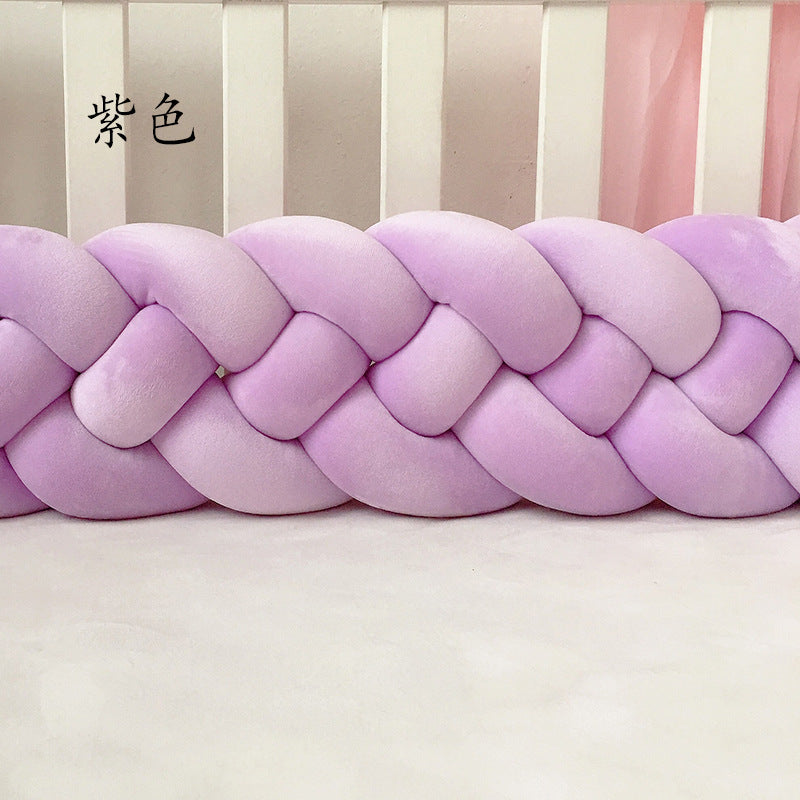 1M/2.2M/3M Baby Braid Bumper for Newborn Crib Kids Cot Protector Baby Crib Bumper Bedding Sets Bumpers In The Crib Cot Bebe