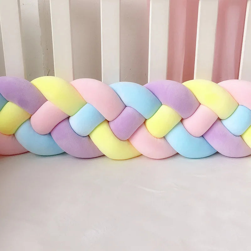 1M/2.2M/3M Baby Braid Bumper for Newborn Crib Kids Cot Protector Baby Crib Bumper Bedding Sets Bumpers In The Crib Cot Bebe