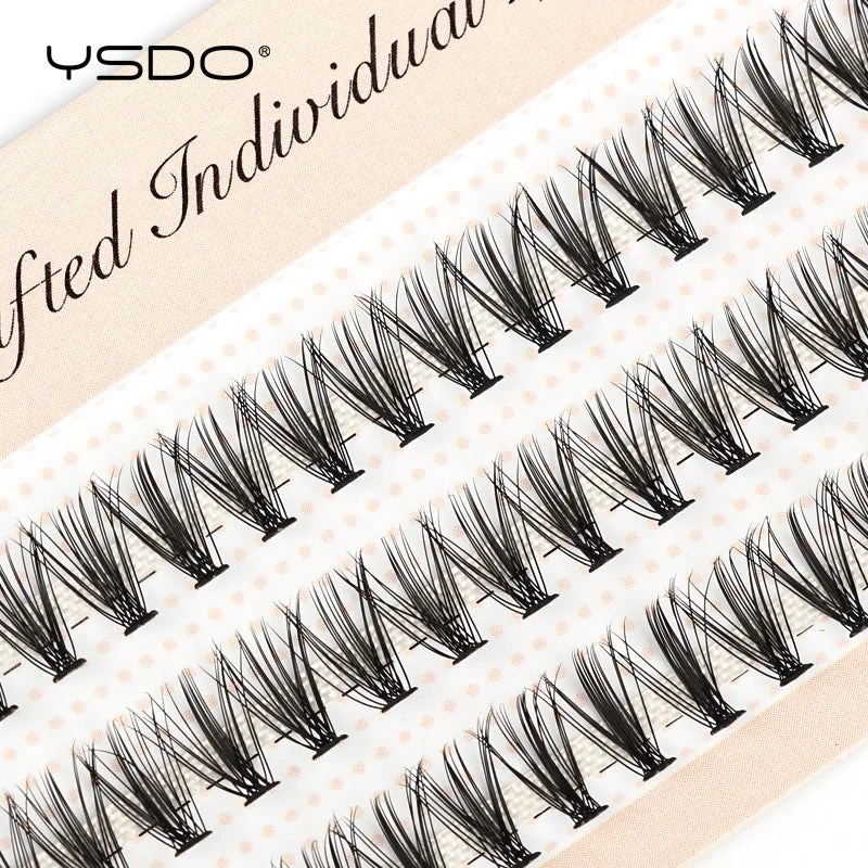 YSDO 60 Bundles Eyelash Extension Natural Faux Mink Eyelashes Individual 10/20/30D Cluster Lashes Makeup Cilia False Eye Lashes