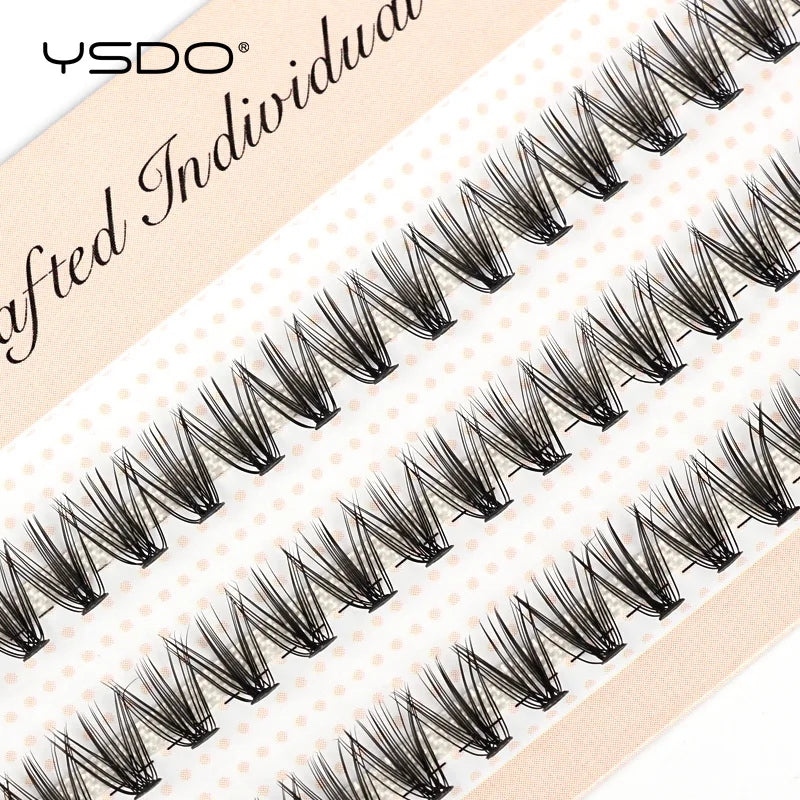 YSDO 60 Bundles Eyelash Extension Natural Faux Mink Eyelashes Individual 10/20/30D Cluster Lashes Makeup Cilia False Eye Lashes