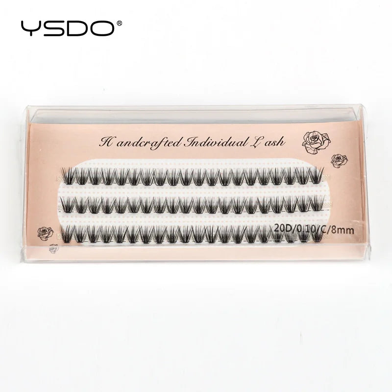 YSDO 60 Bundles Eyelash Extension Natural Faux Mink Eyelashes Individual 10/20/30D Cluster Lashes Makeup Cilia False Eye Lashes