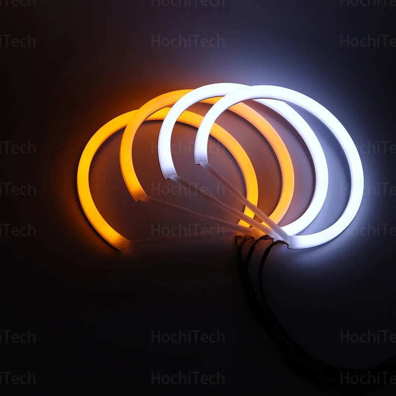 High Quality SMD Cotton Light Switchback LED Angel Eye Ring Kit For BMW E30 E32 E34 Car Accessories
